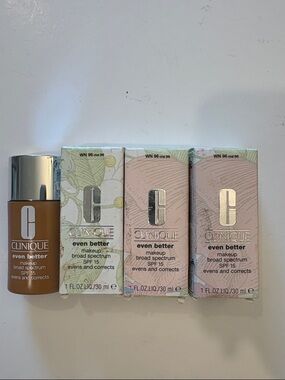 Clinique Even Better Makeup (4) 1 Fl. Oz. Liquid SPF 15 WN96 Chai (M)